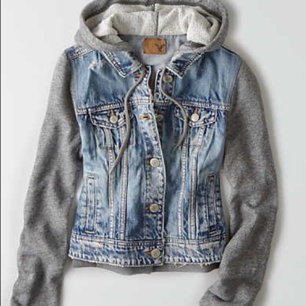 American Eagle Denim Hoodie